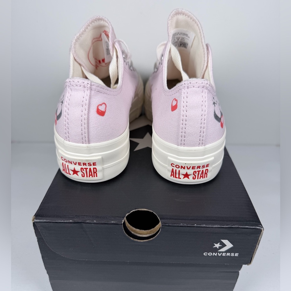 Converse A09115C All Star Lift Platform Women Trainer In Lilac Size 5.5 Valentin - Picture 3 of 9